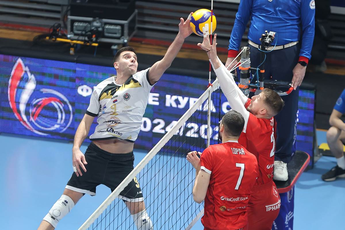 Radnički pobedio Partizan i osvojio Kup Srbije u odbojci