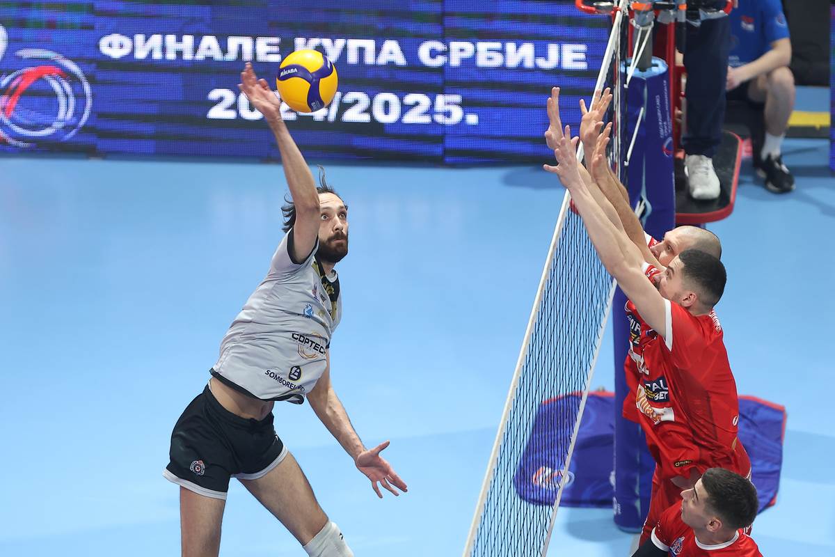 Radnički pobedio Partizan i osvojio Kup Srbije u odbojci