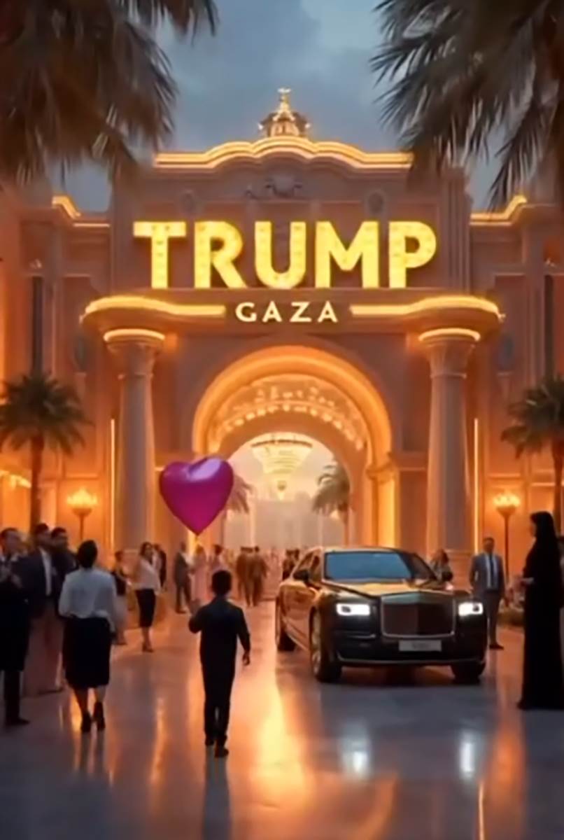 Donald Tramp objavio snimak Pojasa Gaze sa veštačkom inteligencijom