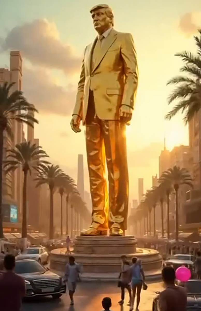 Donald Tramp objavio snimak Pojasa Gaze sa veštačkom inteligencijom