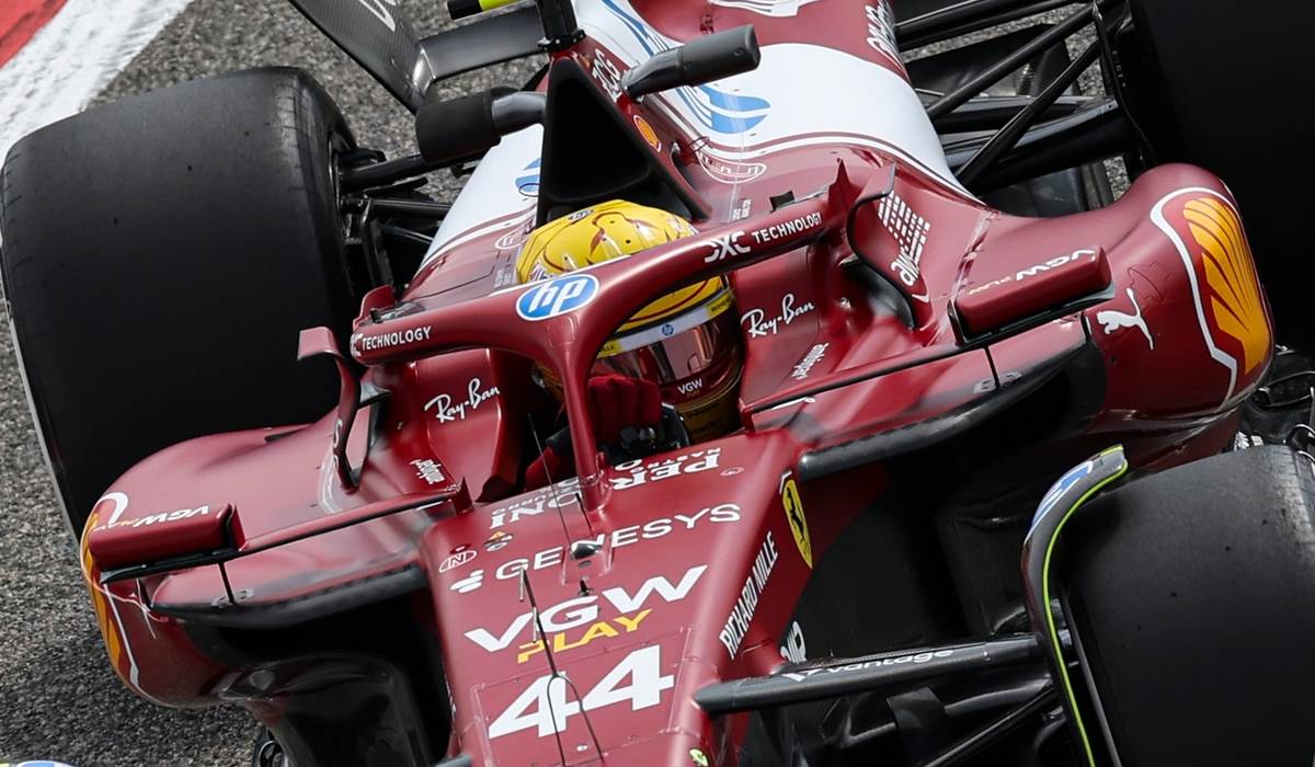 Luis Hamilton u bolidu Ferarija