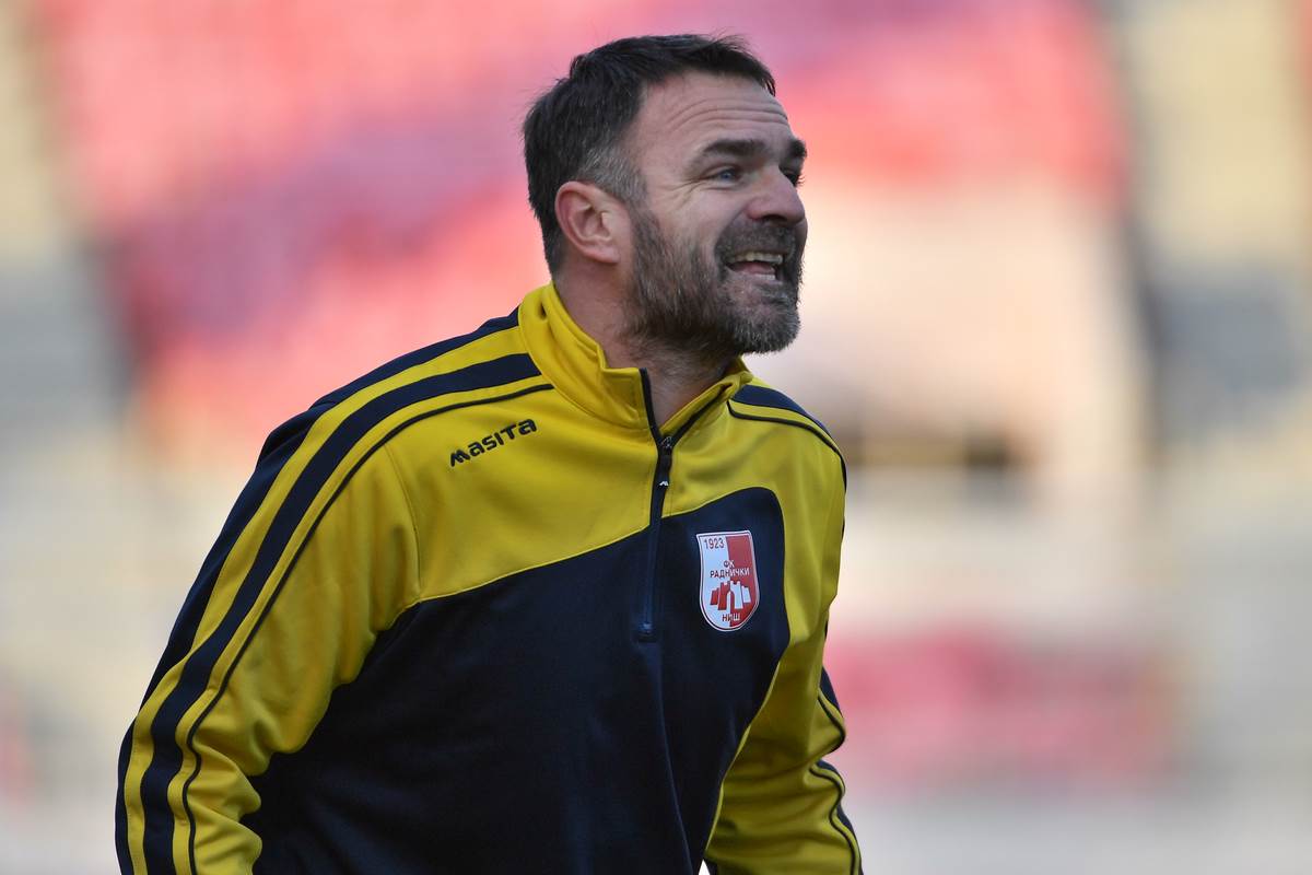 Nikola Drinčić na utakmici Radničkog