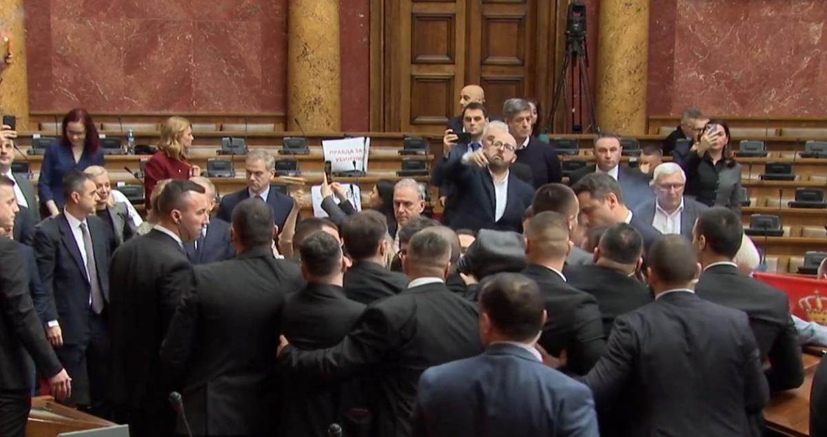 Haos u Skupštini, Skupština Srbije, Narodna skupština