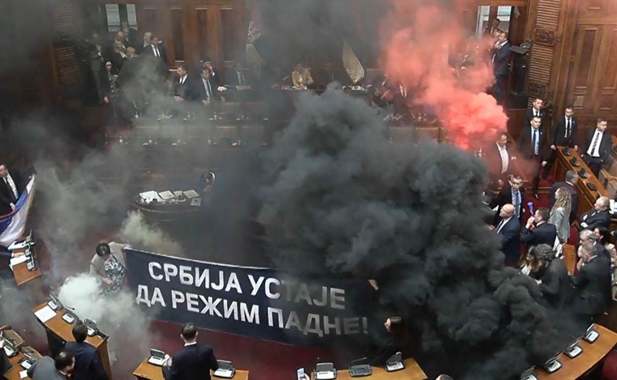 Haos u Skupštini, Skupština Srbije, Narodna skupština