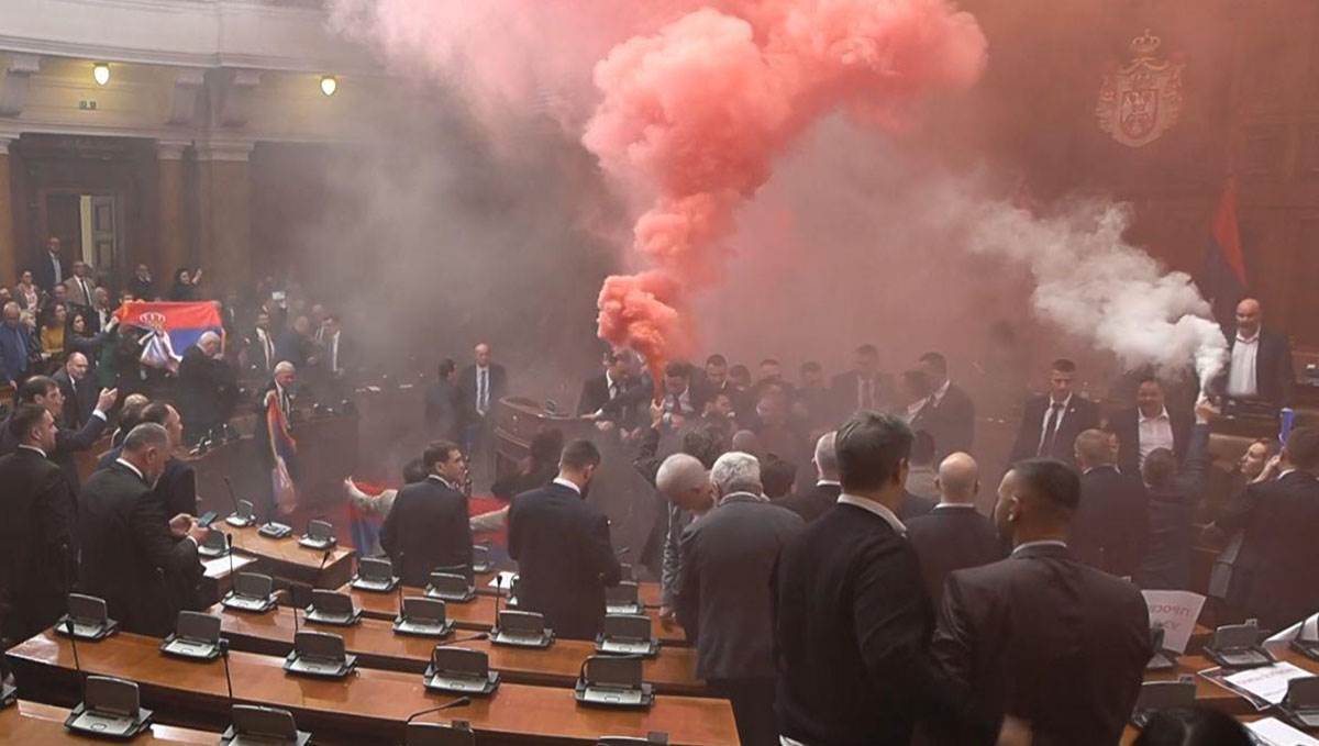 Haos u Skupštini, Skupština Srbije, Narodna skupština