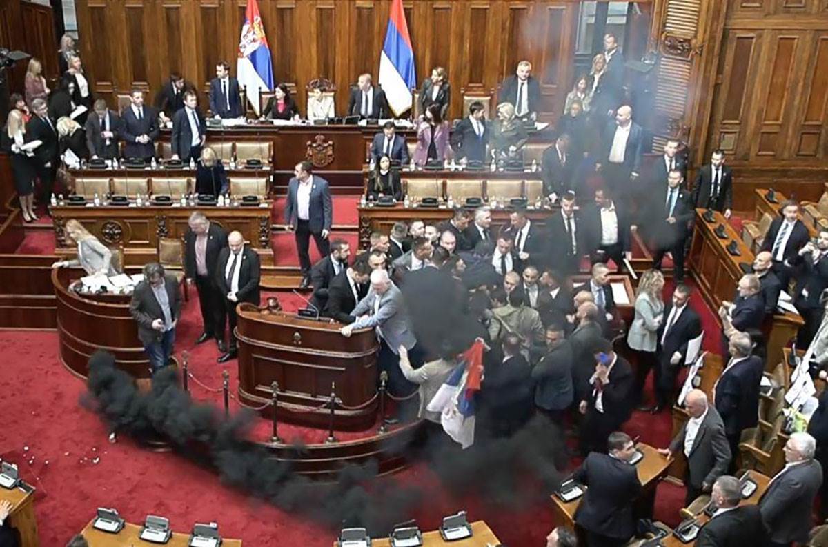 Haos u Skupštini, Skupština Srbije, Narodna skupština