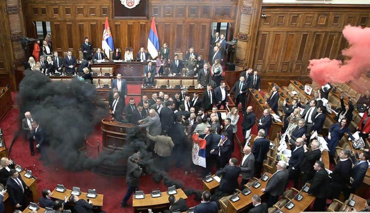 Haos u Skupštini, Skupština Srbije, Narodna skupština