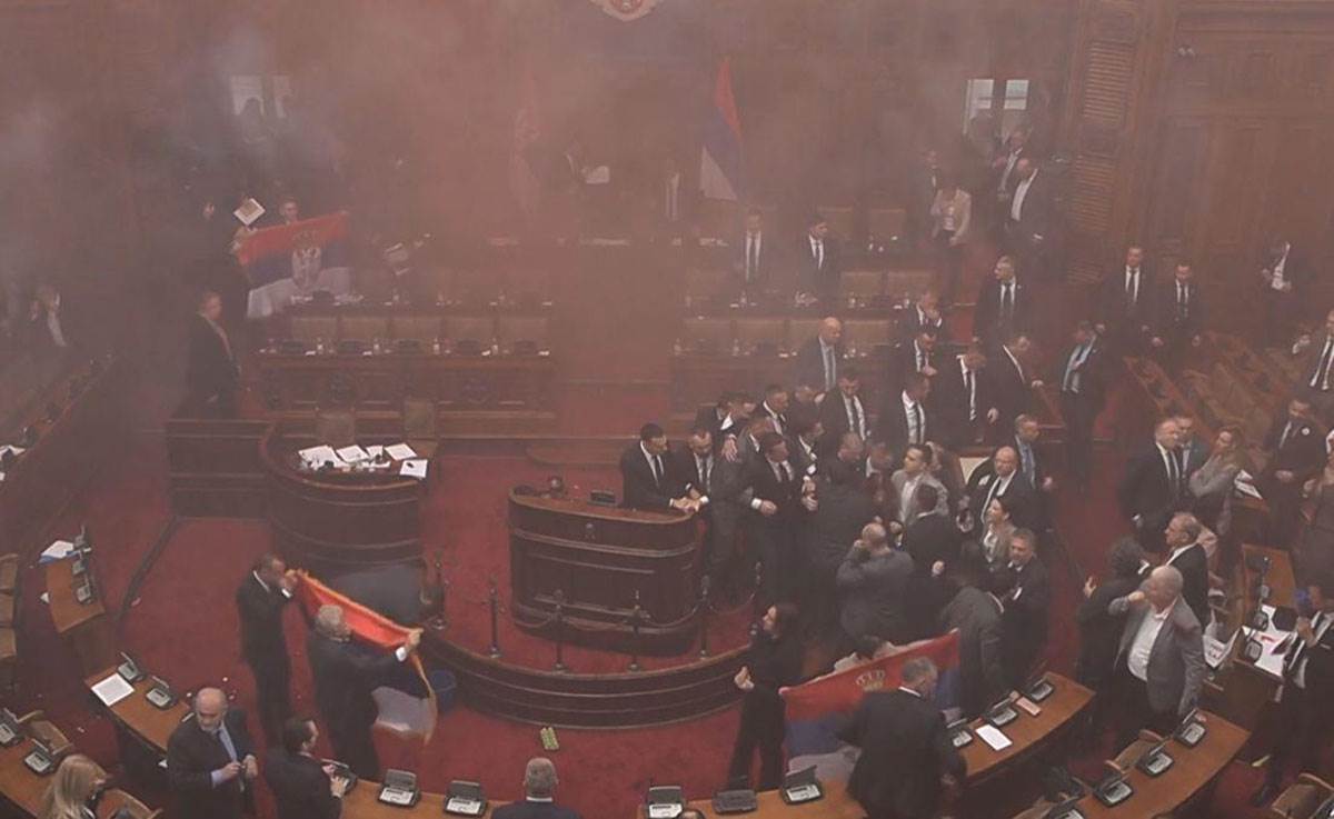 Haos u Skupštini, Skupština Srbije, Narodna skupština