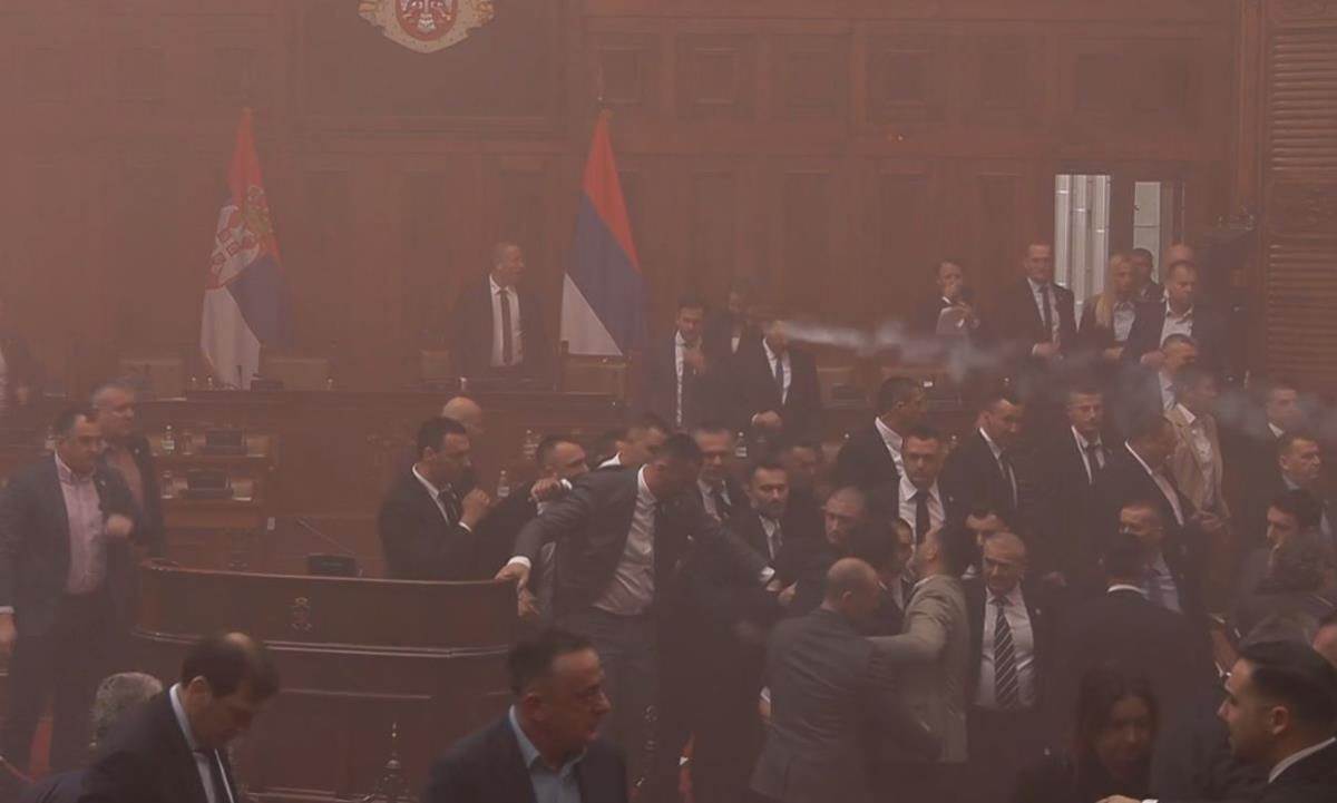 Haos u Skupštini, Skupština Srbije, Narodna skupština