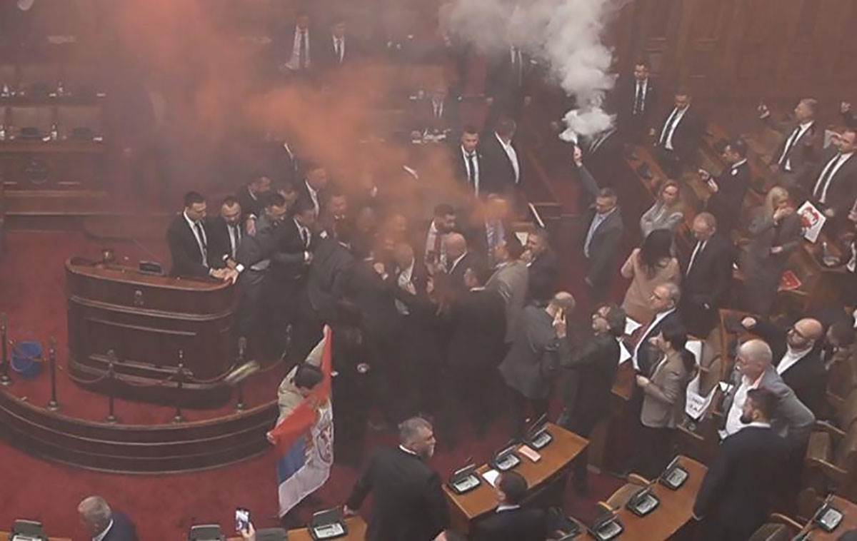 Haos u Skupštini, Skupština Srbije, Narodna skupština