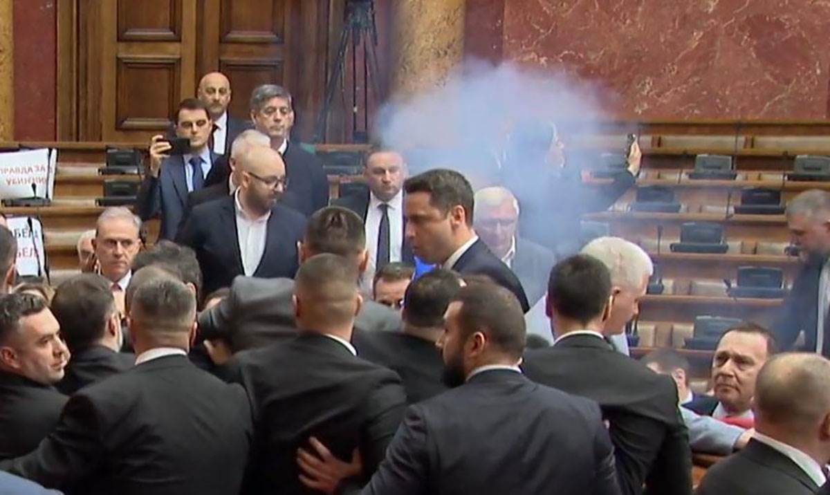 Haos u Skupštini, Skupština Srbije, Narodna skupština