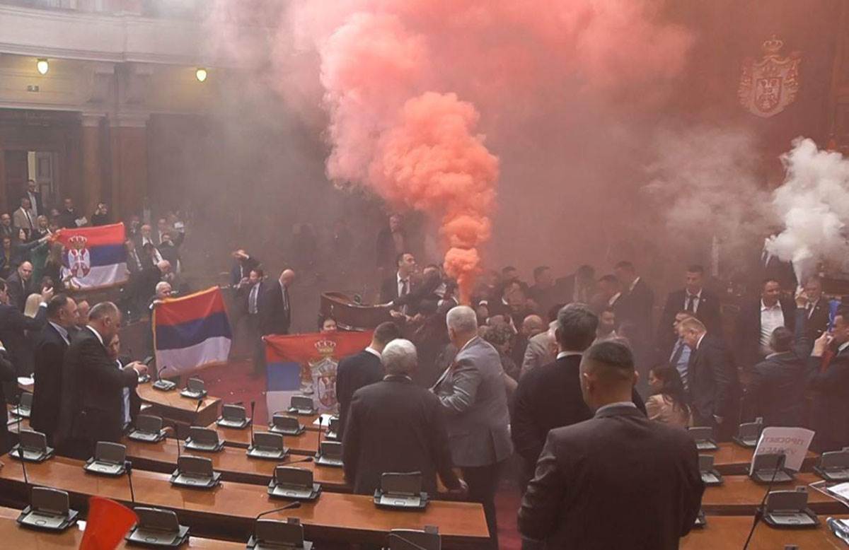 Haos u Skupštini, Skupština Srbije, Narodna skupština