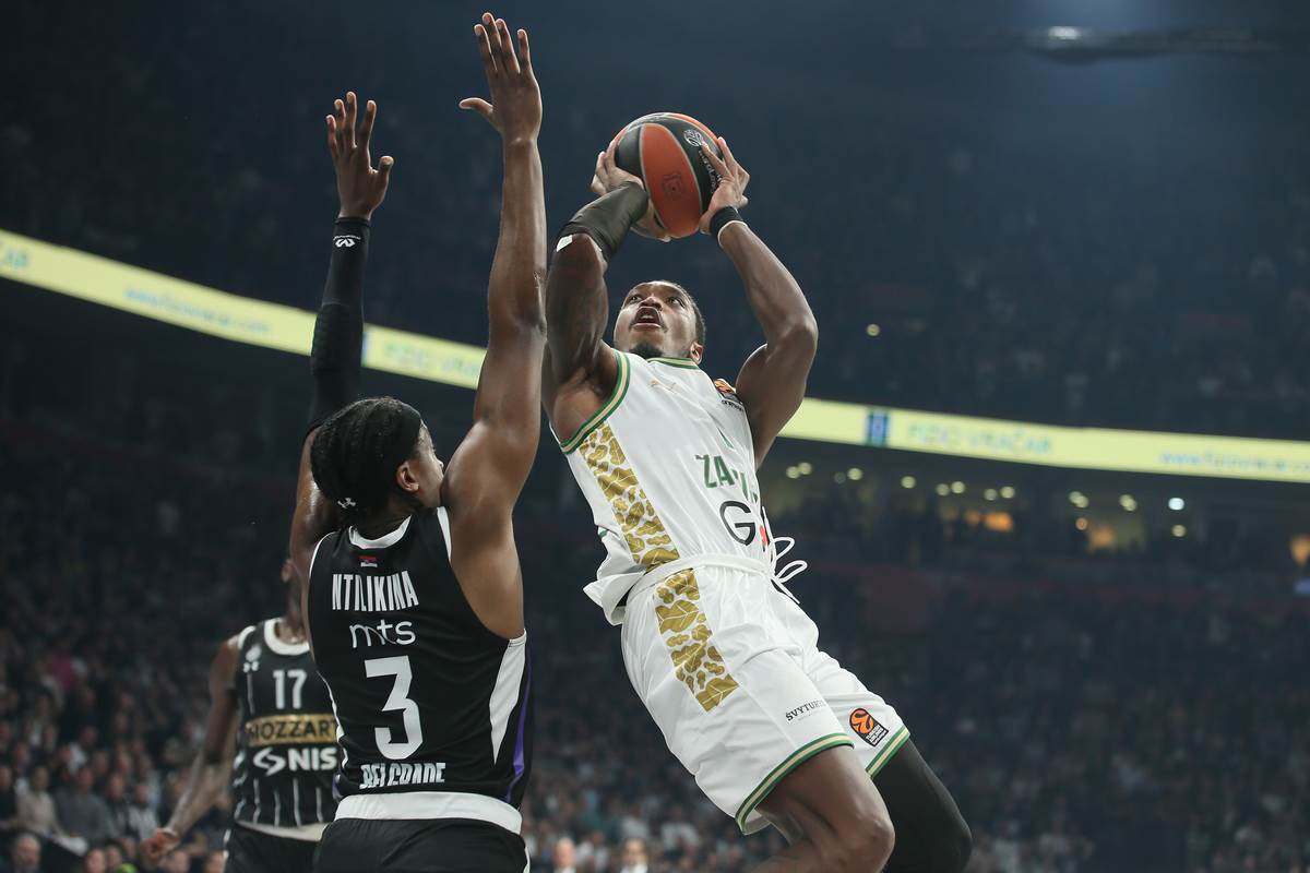 Loni Voker kosarkas Zalgirisa na utakmici Evrolige protiv Partizana