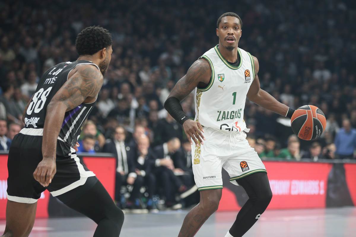 Loni Voker kosarkas Zalgirisa na utakmici Evrolige protiv Partizana