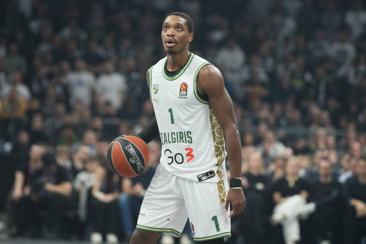 Loni Voker kosarkas Zalgirisa na utakmici Evrolige protiv Partizana