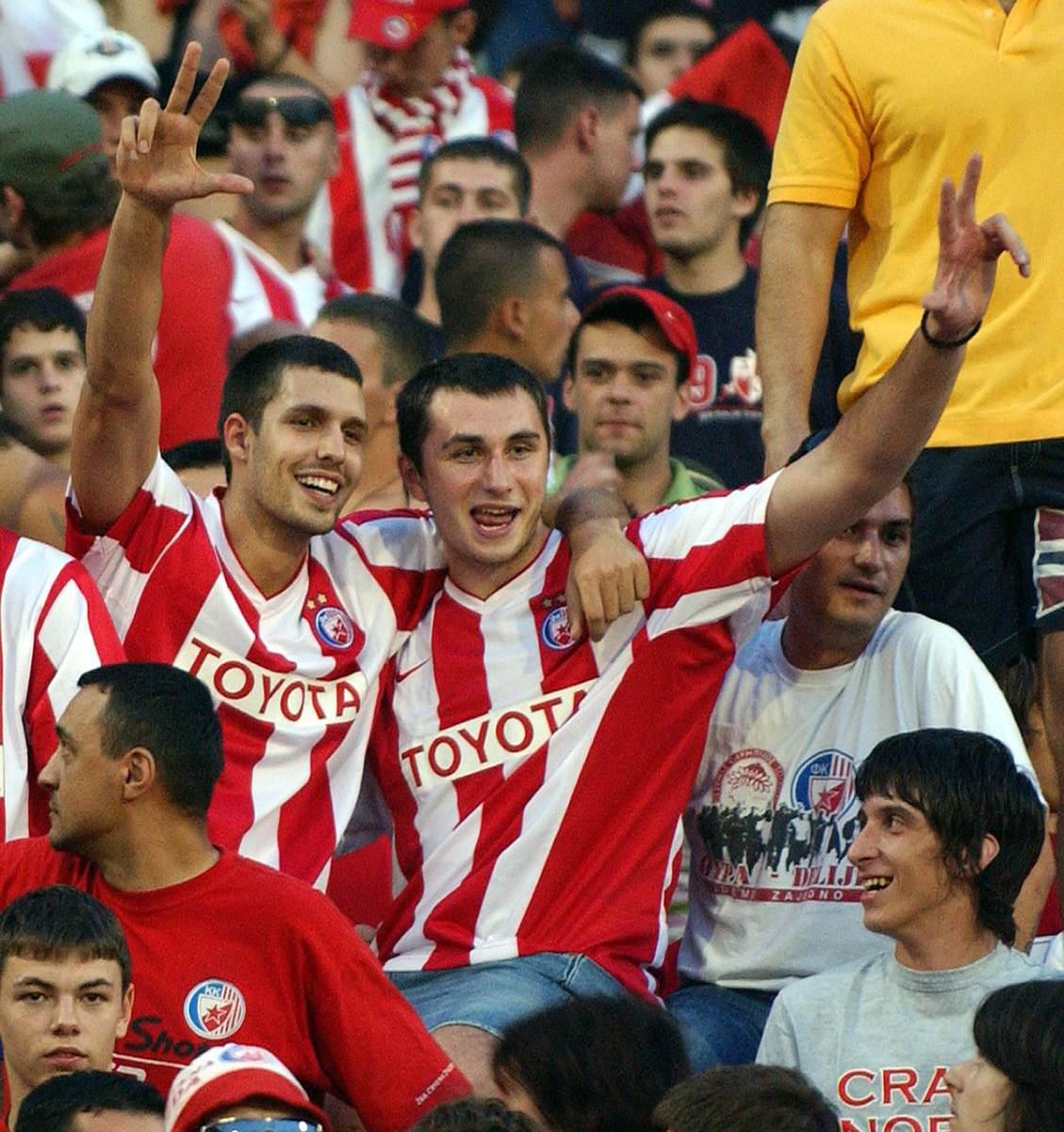 Nemanja Aleksandrov i Mile Ilić na severu Marakane