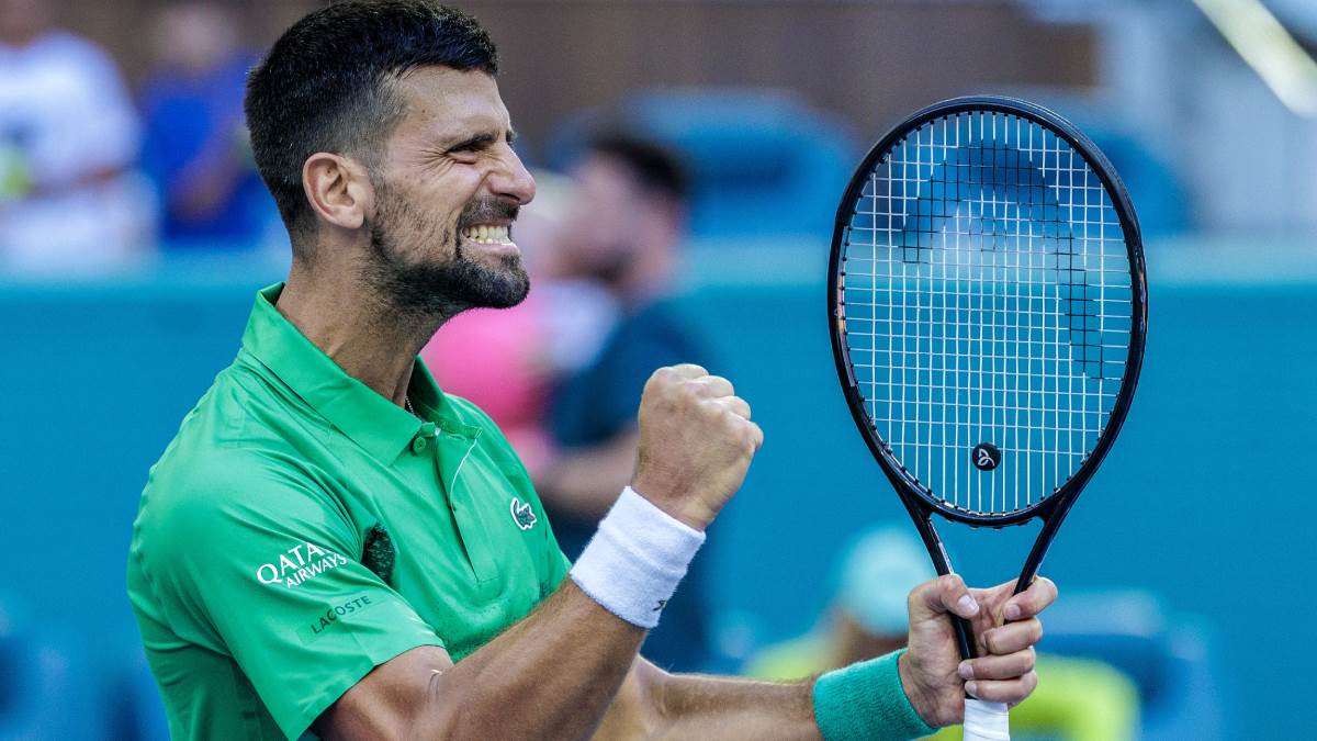 Novak Đoković slavi poen