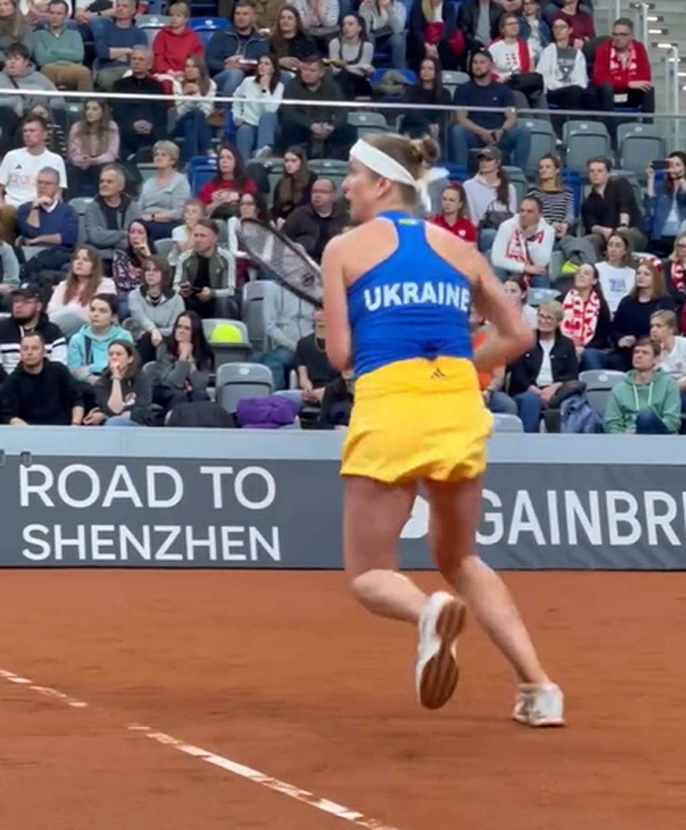 Elina Svitolina u opremi ukrajinske reprezentacije