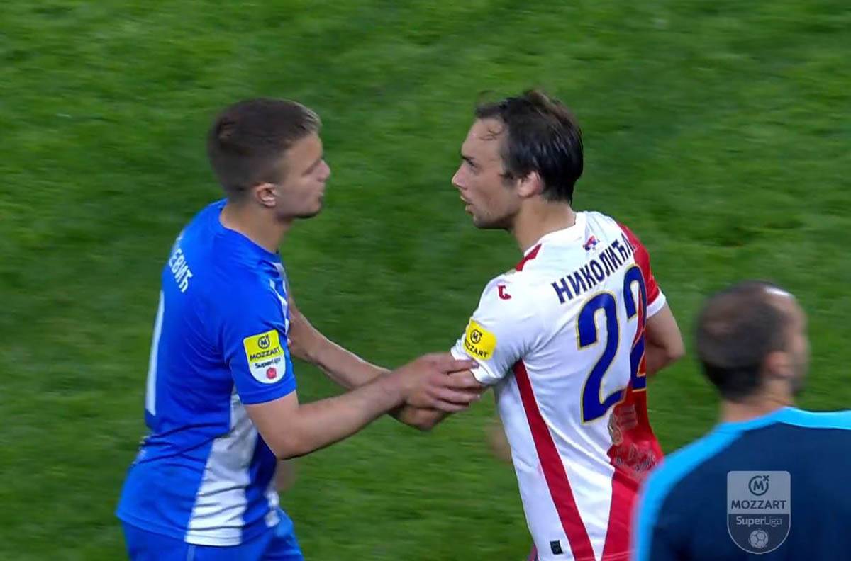 OFK Beograd Vojvodina, sukob na kraju utakmice