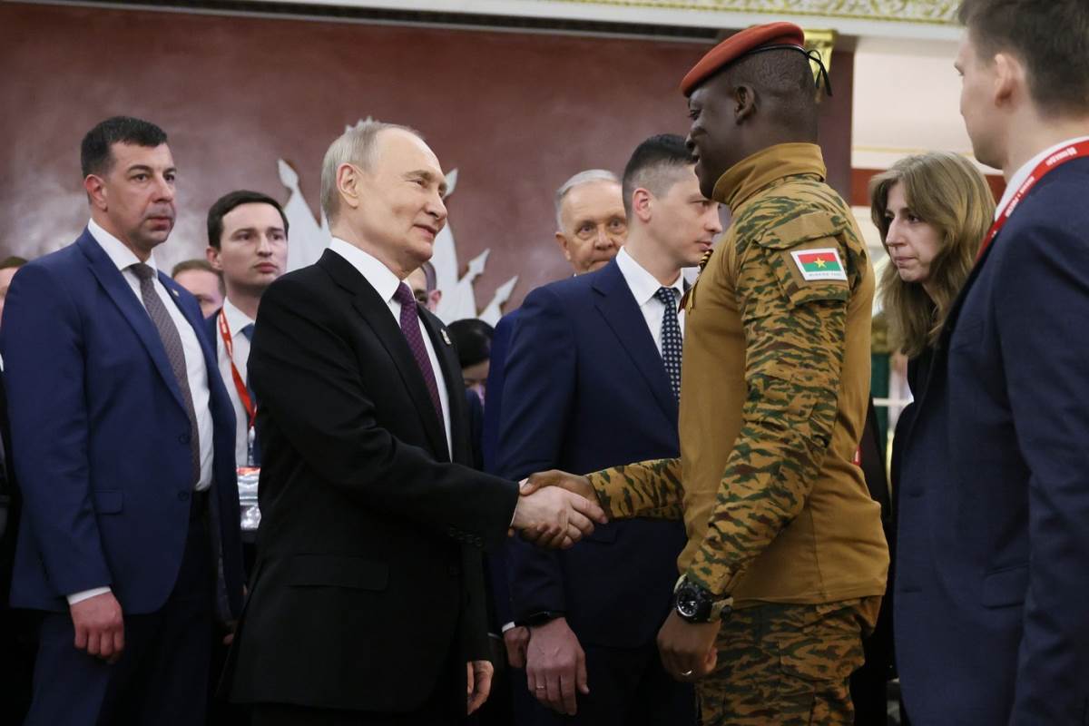 Ibrahim Traore i Vladimir Putin