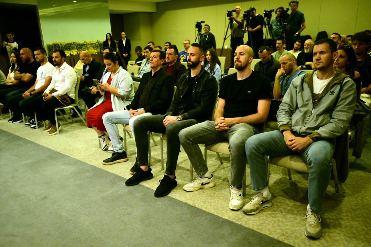 Konferencija za medije KSS, Andrija Milutinović, Nenad Nerandžić i Dejan Majstorović