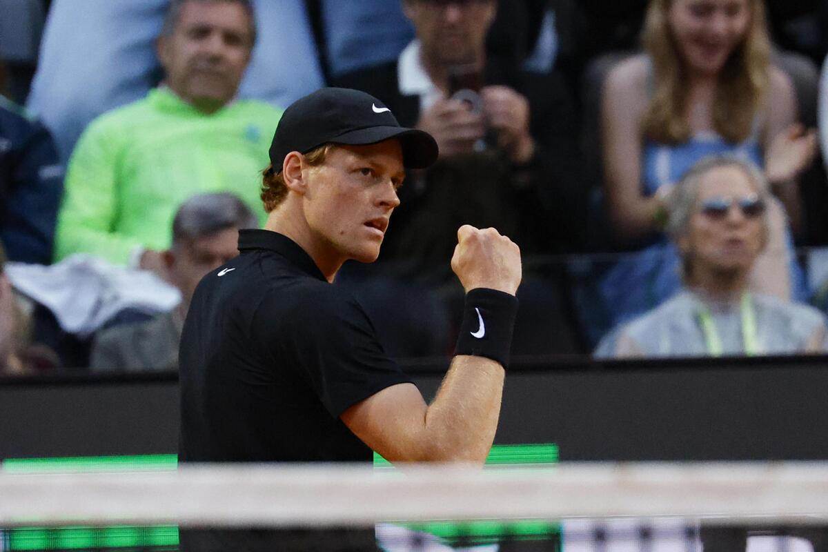 Janik Siner na turniru u Rimu