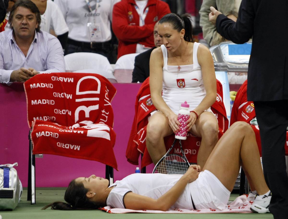 Jelena Janković i Ana Ivanović na meču FED Kupa