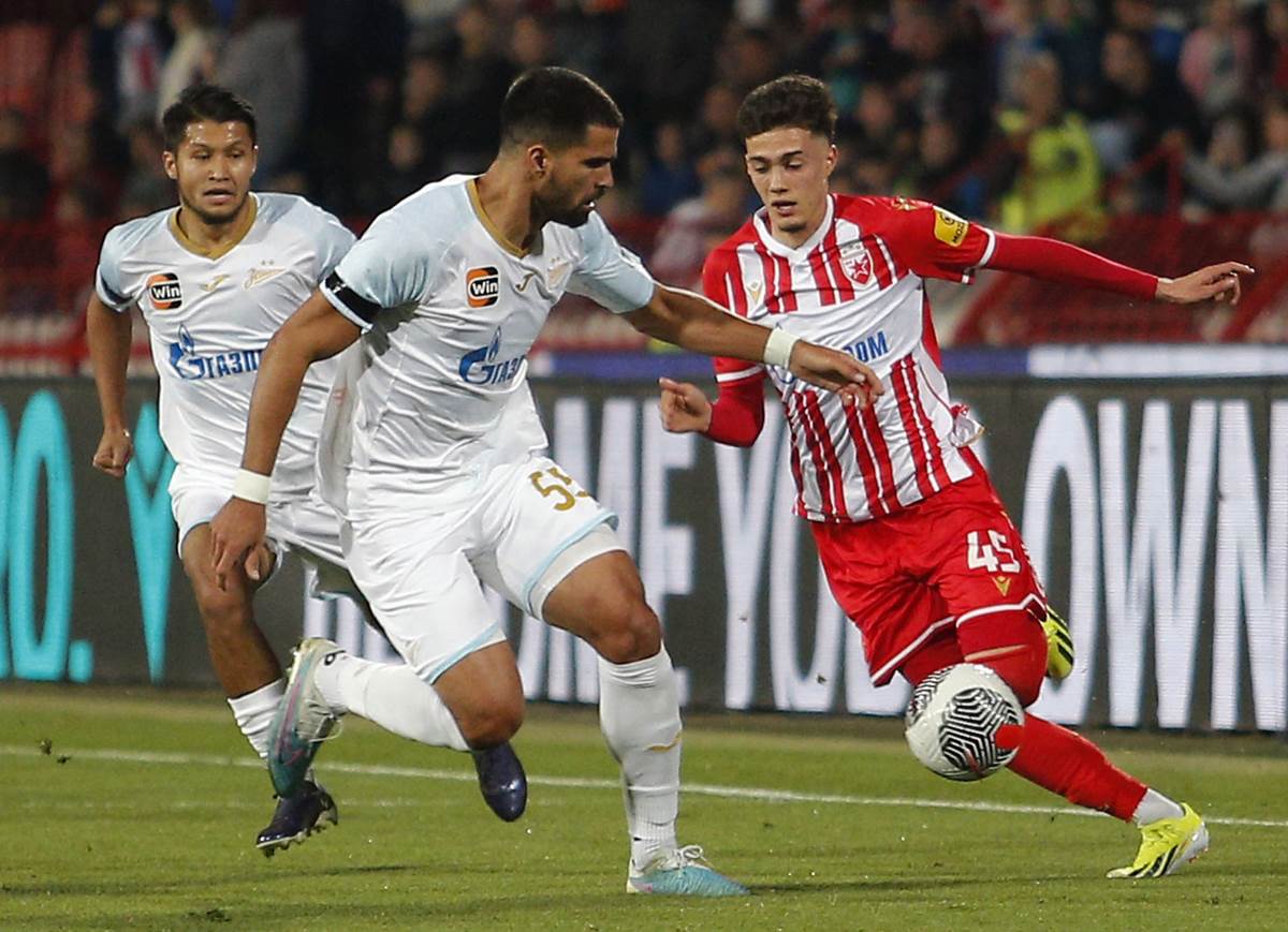 Rodrigao na utakmici protiv Crvene zvezde