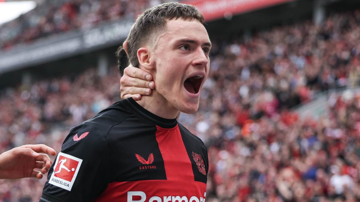 Florijan Virc slavi gol za Bajer Leverkuzen