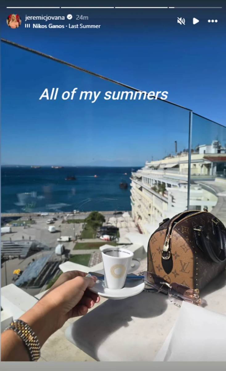 Jovana Jeremić stori sa mora