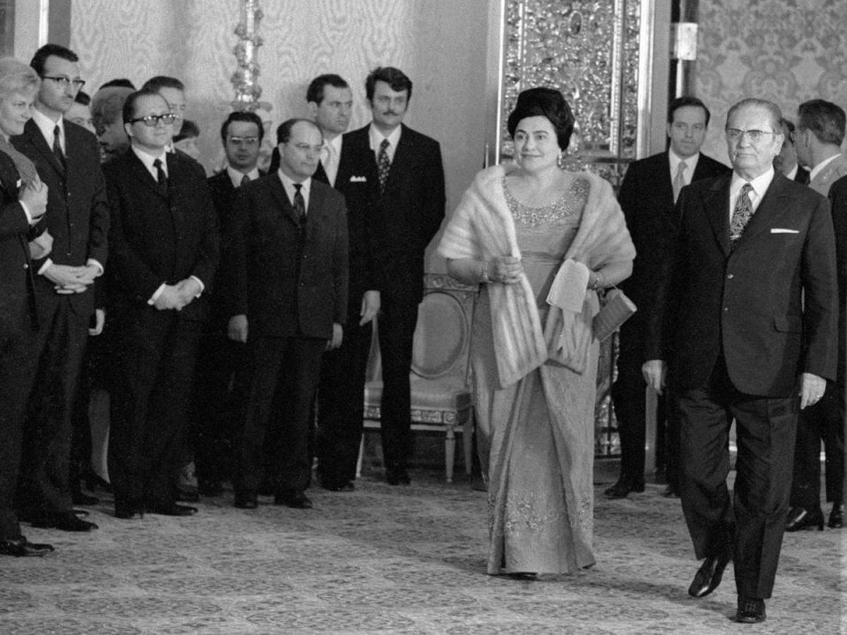 Jovanka Broz i Josip Broz Tito