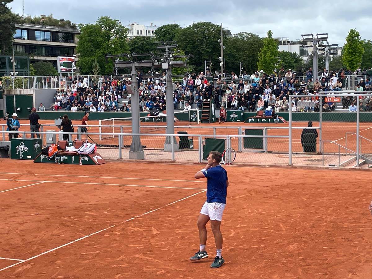 Hamad Međedović u trećem kolu Rolan Garosa