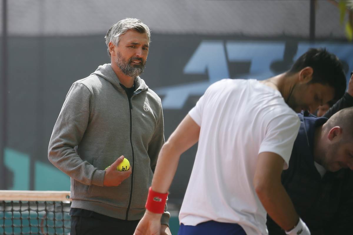 Goran Ivanišević i Novak Đoković