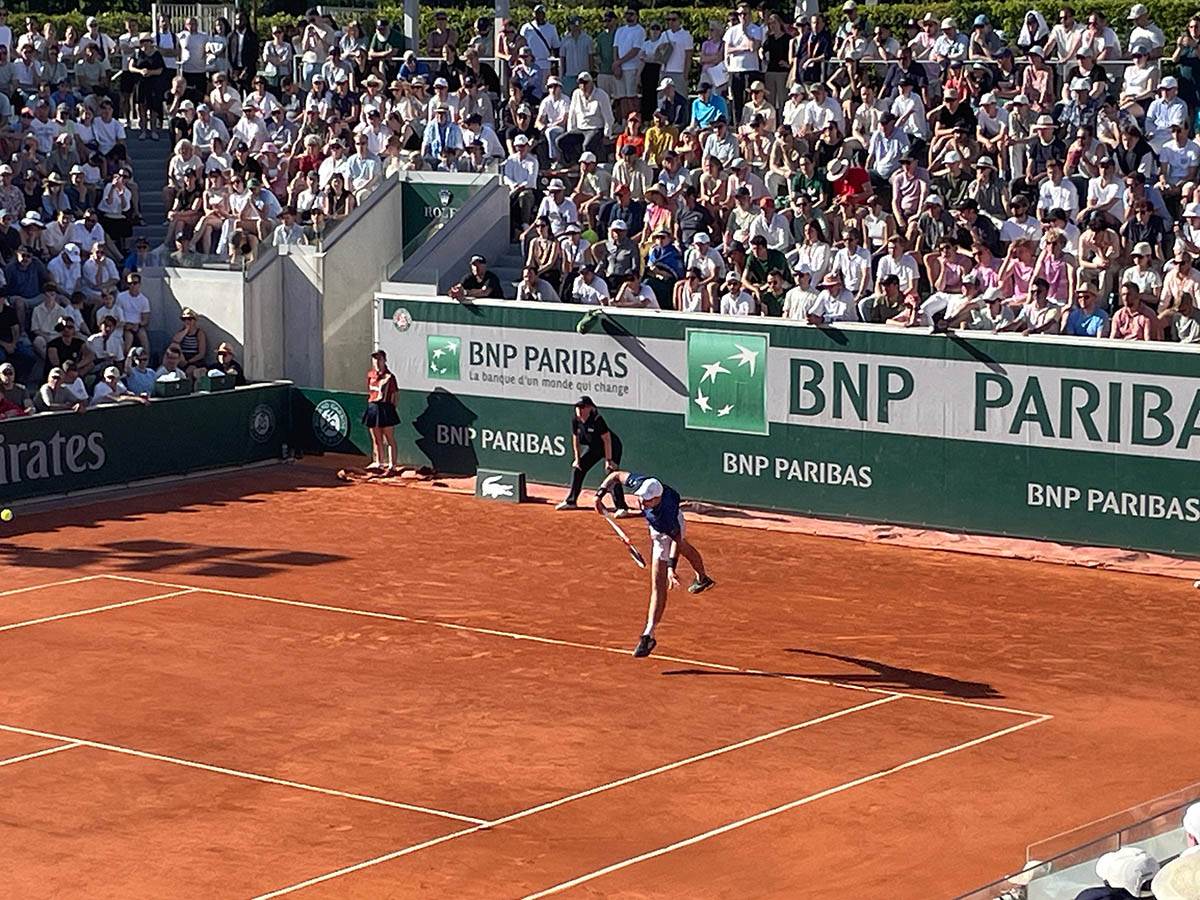 Hamad Međedović uživo na Rolan Garosu 