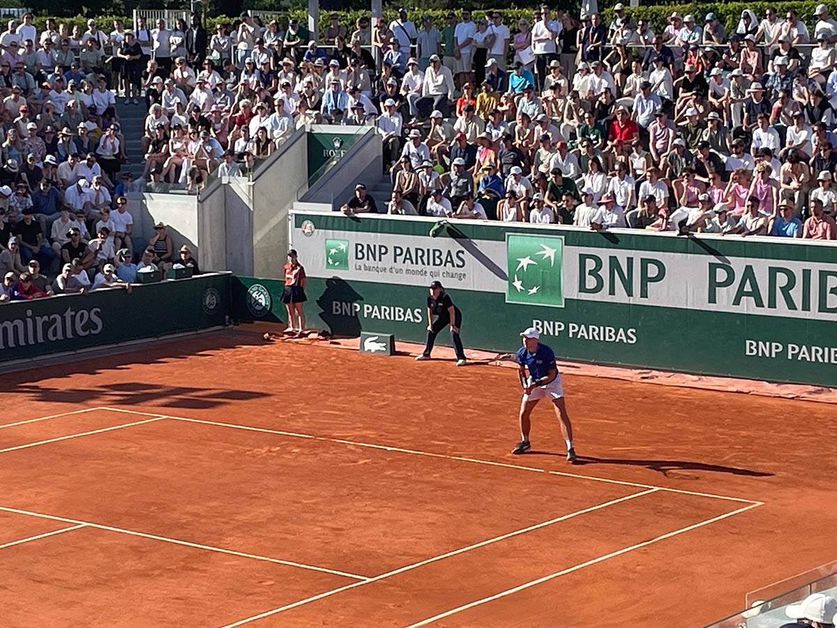 Hamad Međedović uživo na Rolan Garosu 