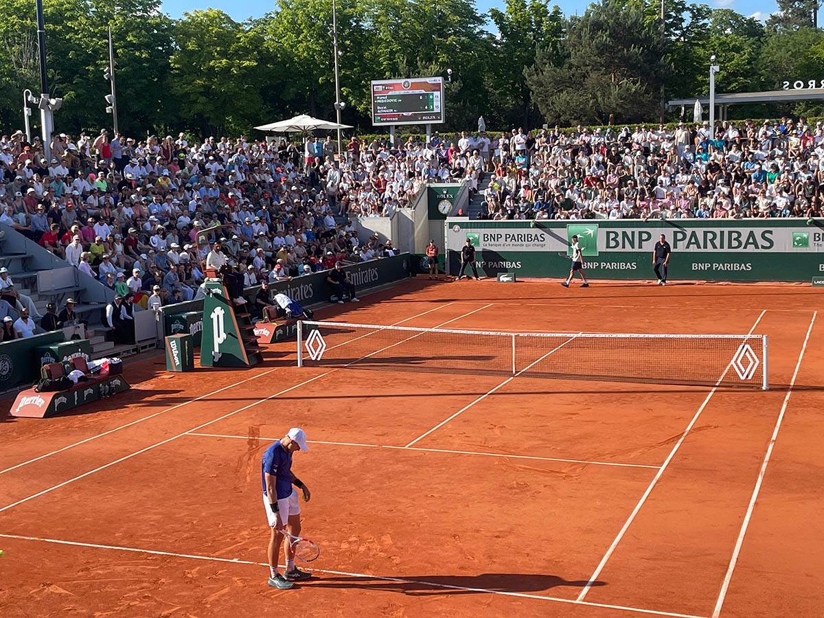 Hamad Međedović uživo na Rolan Garosu 