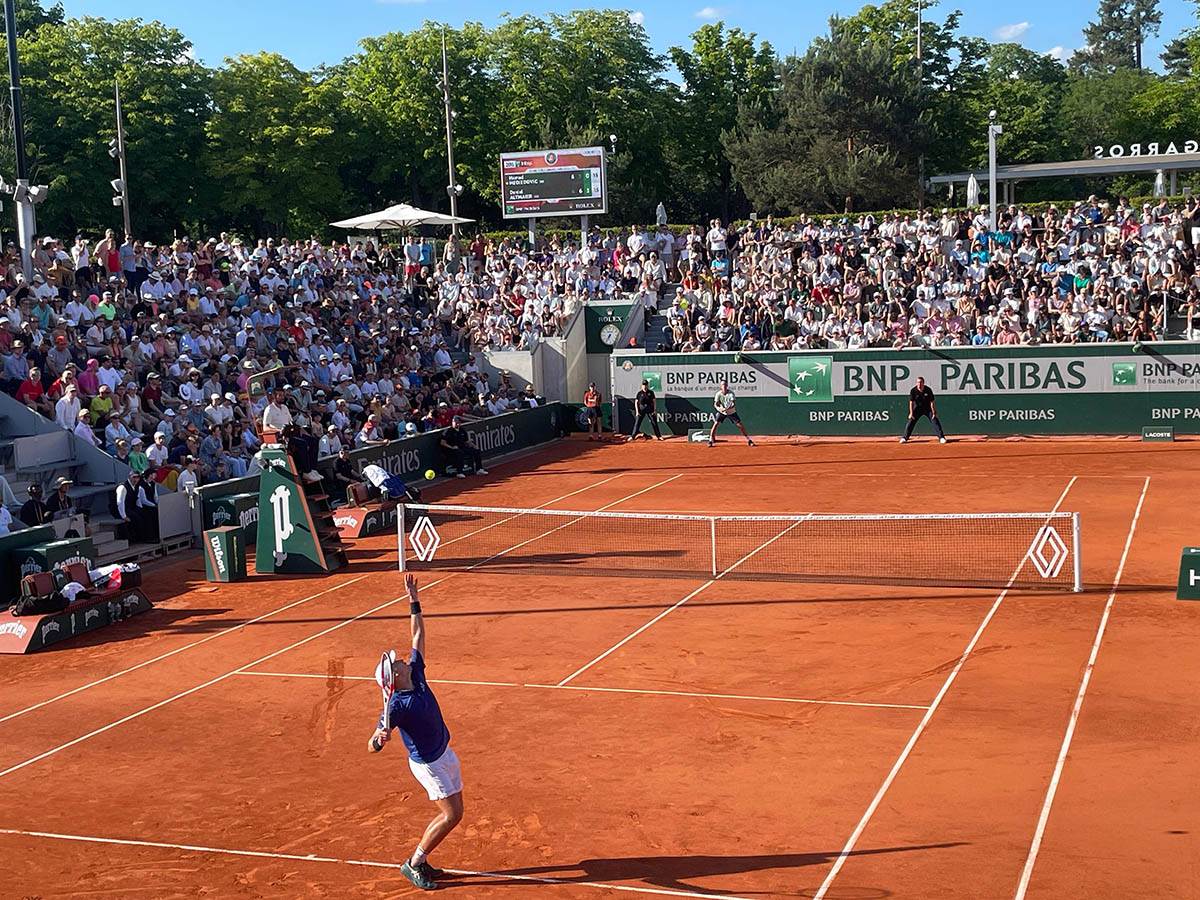 Hamad Međedović uživo na Rolan Garosu 