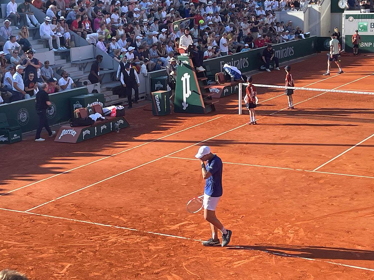 Hamad Međedović uživo na Rolan Garosu 