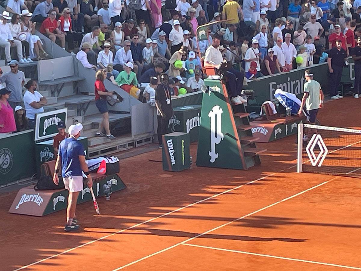 Hamad Međedović uživo na Rolan Garosu 