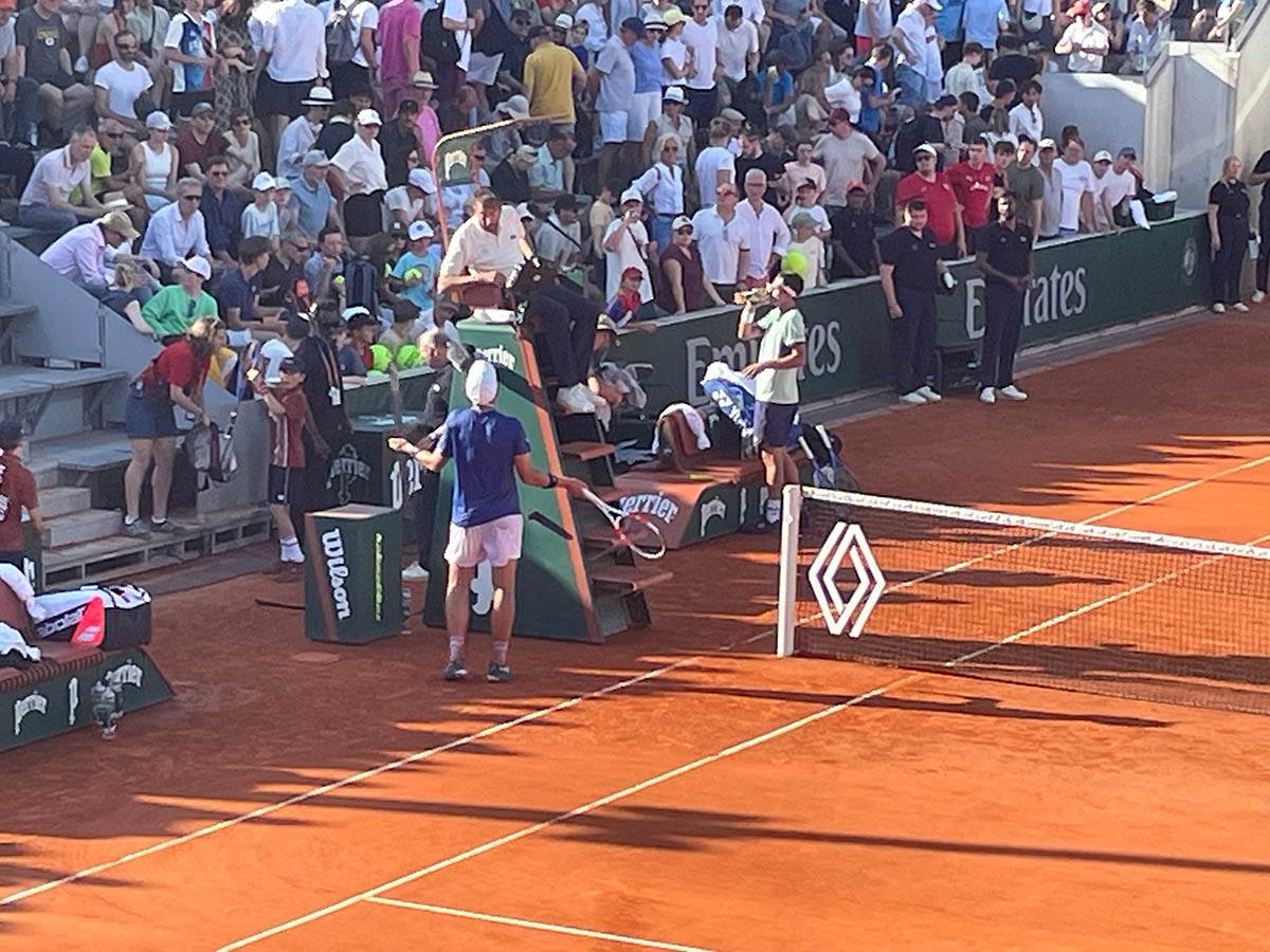 Hamad Međedović uživo na Rolan Garosu 