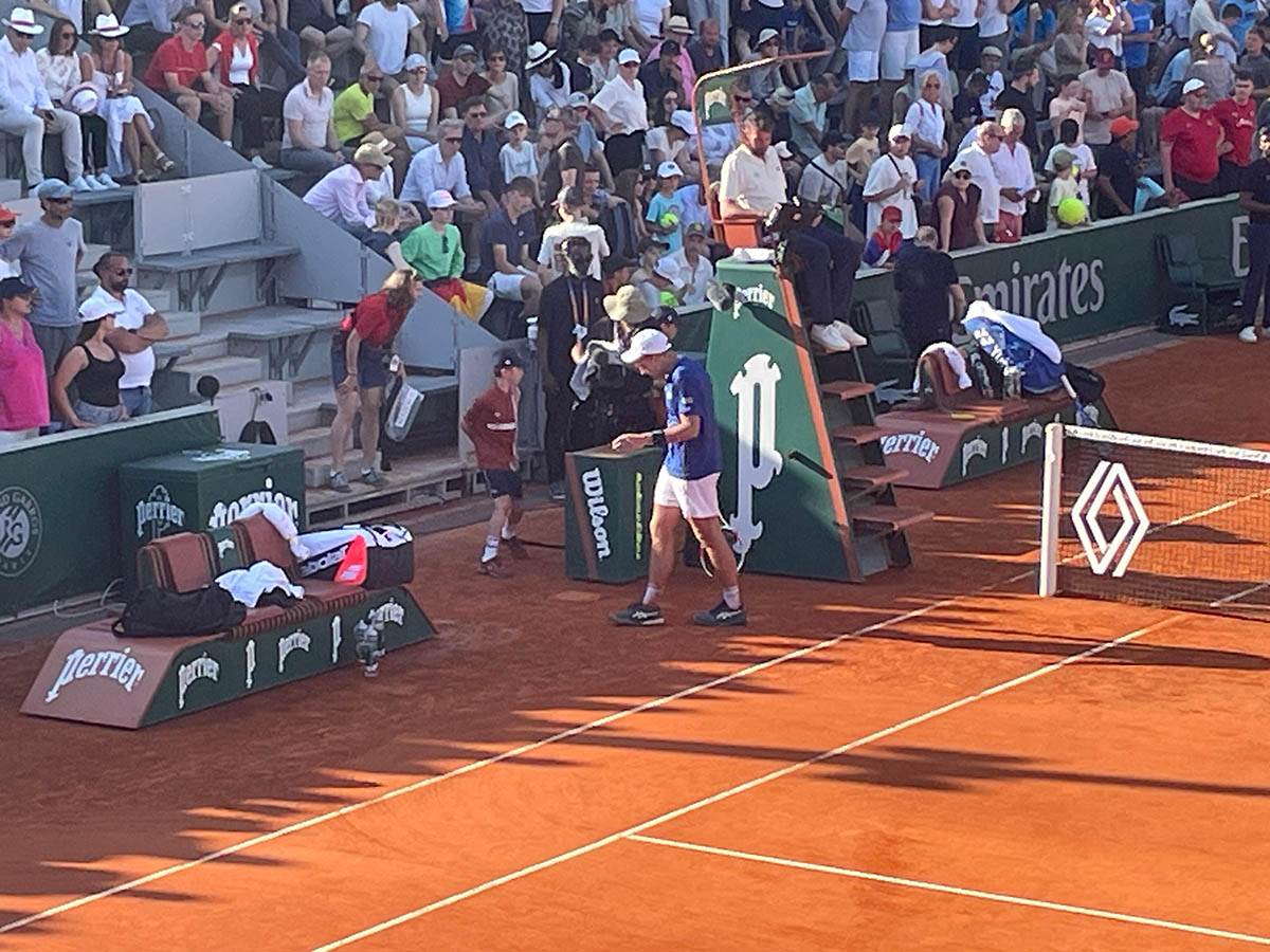 Hamad Međedović uživo na Rolan Garosu 