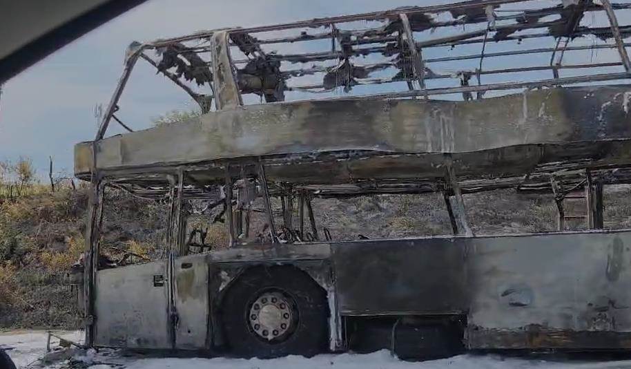 Požar u autobusu kod Boljevca