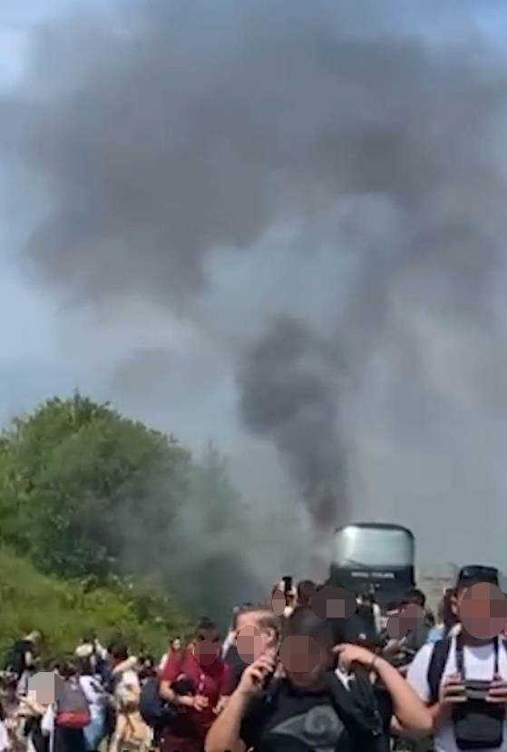 Požar u autobusu kod Boljevca