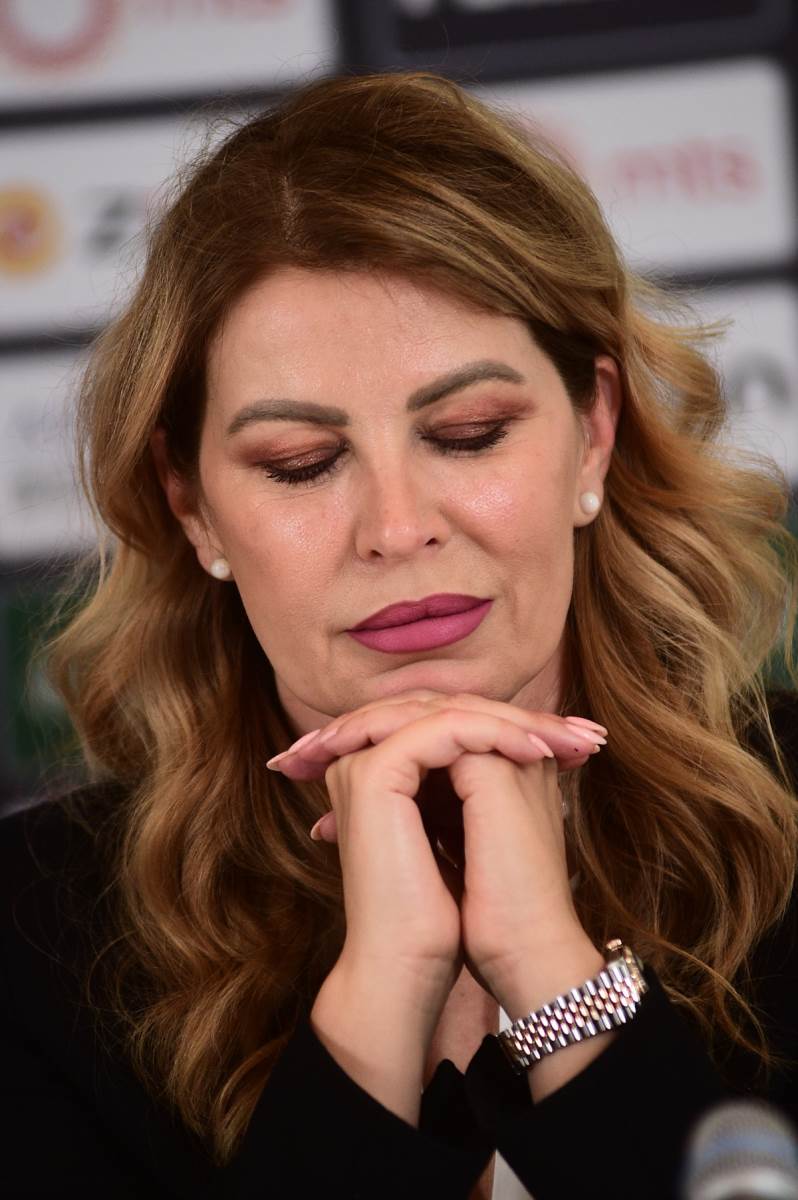 Milka Forcan na sednici skupštine FK Partizan