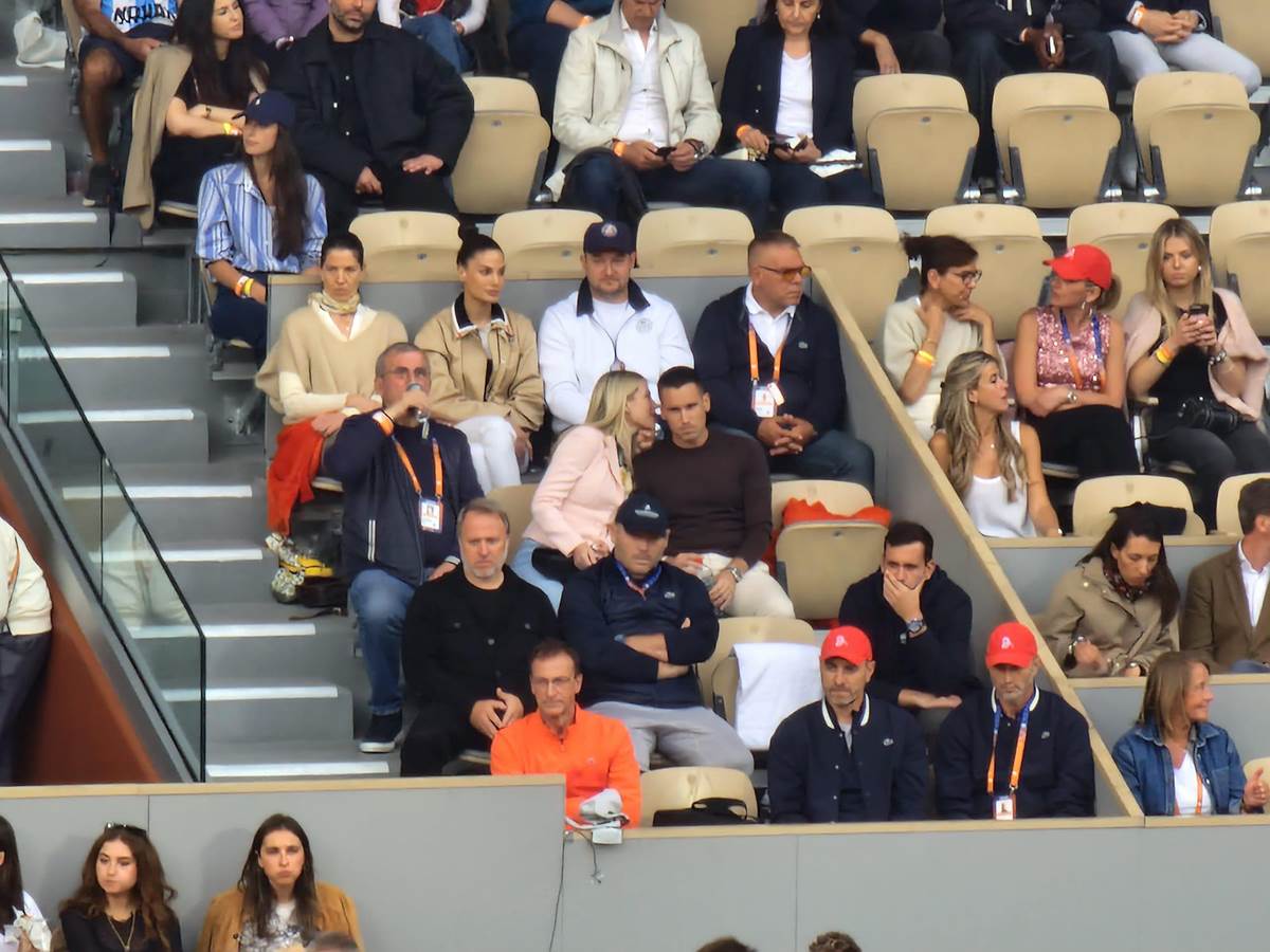 Miljan Amanović u loži Novaka Đokovića