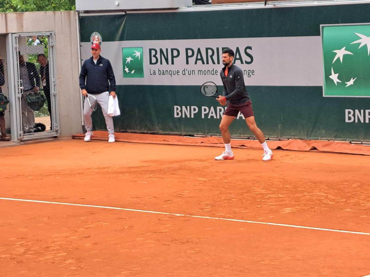 Prekinut trening Novaka Đokovića zbog kiše