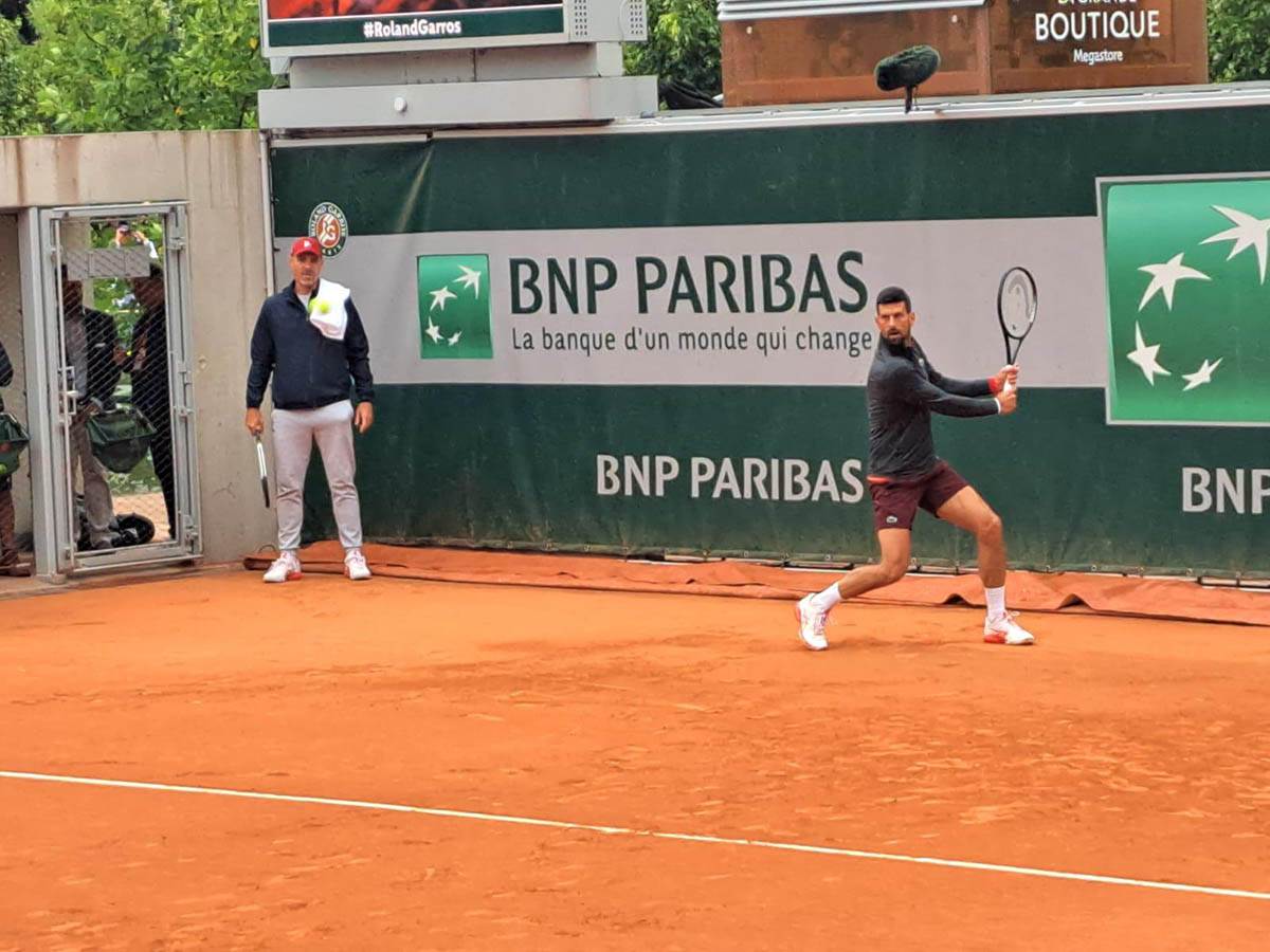 Prekinut trening Novaka Đokovića zbog kiše