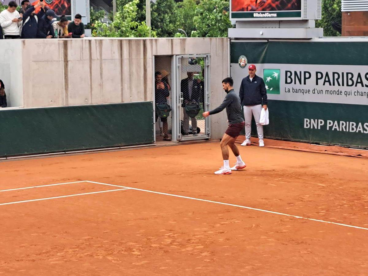 Prekinut trening Novaka Đokovića zbog kiše