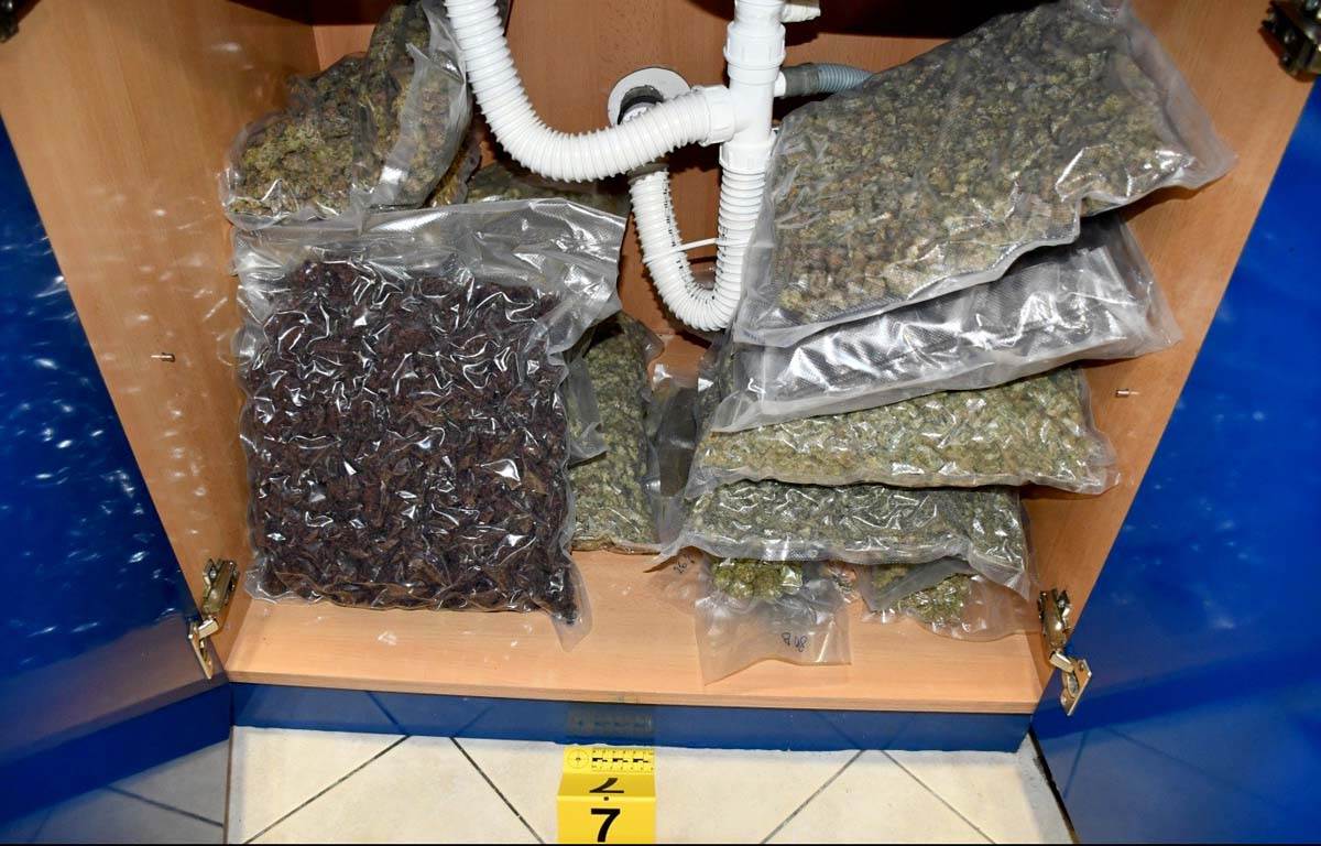 Uhapšene dve osobe u Beogradu, zapljenjeno 40 kilograma droge i oružje