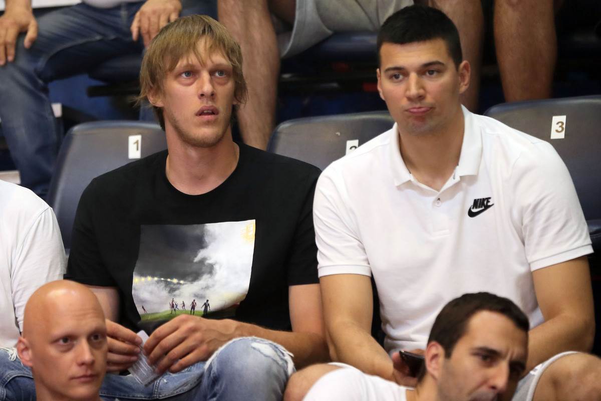 Uroš Luković na meču Partizana